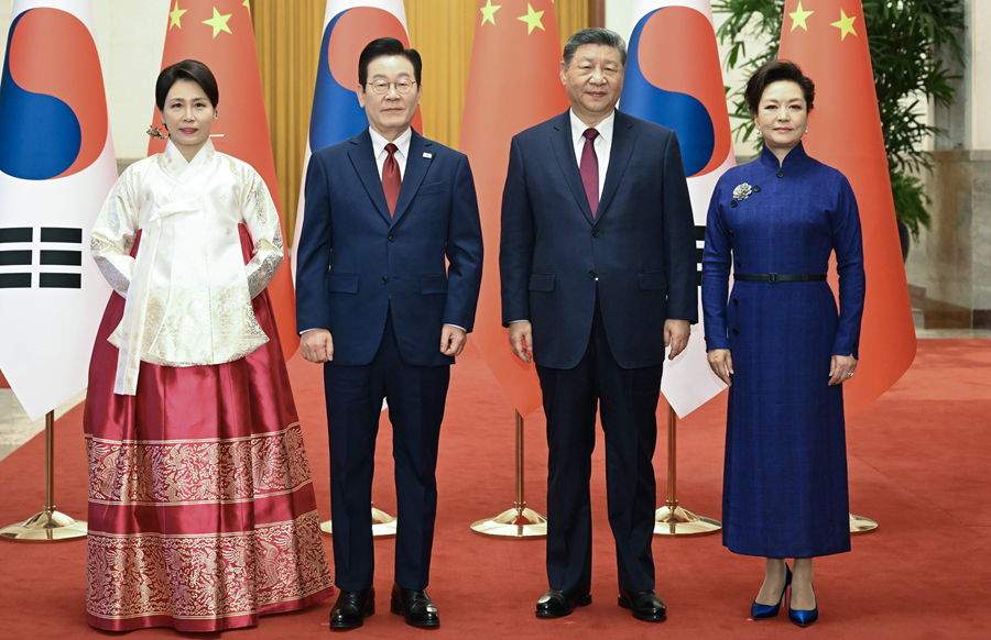 习近平同韩国总统李在明举行会谈