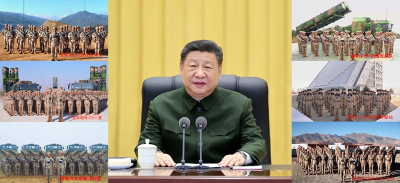 习近平春节前夕视察慰问部队 向全体人民解放军指战员武警部队官兵军队文职人员预备役人...