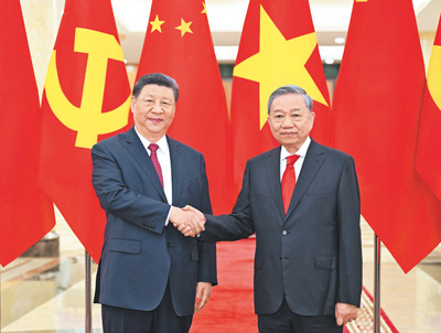 习近平同越共中央总书记苏林举行会谈